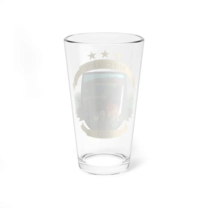 Escudo Cantón Río Cuarto Costa Rica (Costa Rica) (Coat of Arms) Pint Glass 16oz - Go Mug Yourself