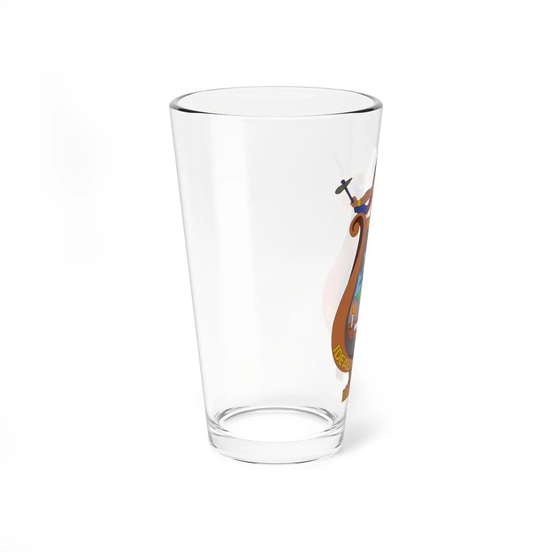 Escudo Cantón San Ramón Alajuela Costa Rica (Costa Rica) (Coat of Arms) Pint Glass 16oz - Go Mug Yourself