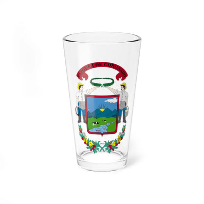 Escudo Cantón Vázquez de Coronado Costa Rica (Costa Rica) (Coat of Arms) Pint Glass 16oz 16oz - Go Mug Yourself