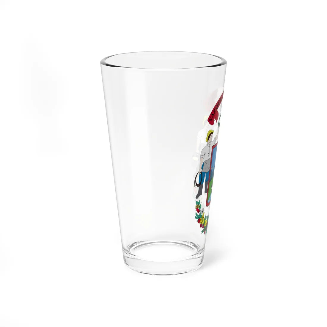 Escudo Cantón Vázquez de Coronado Costa Rica (Costa Rica) (Coat of Arms) Pint Glass 16oz - Go Mug Yourself