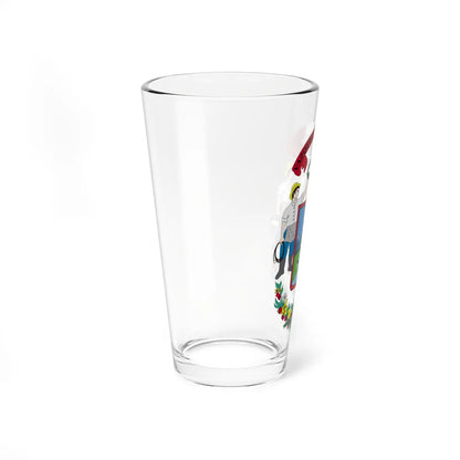 Escudo Cantón Vázquez de Coronado Costa Rica (Costa Rica) (Coat of Arms) Pint Glass 16oz - Go Mug Yourself