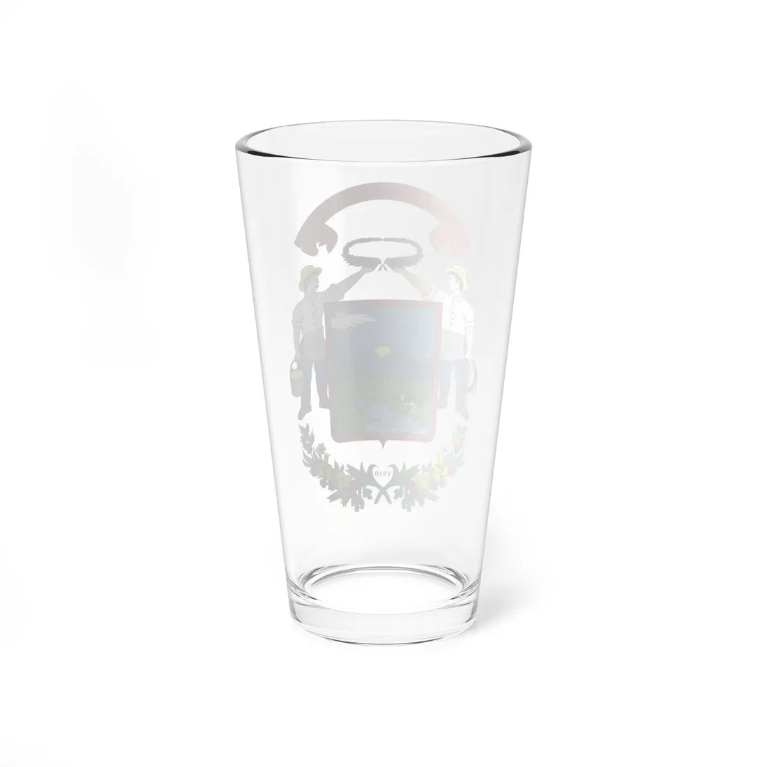 Escudo Cantón Vázquez de Coronado Costa Rica (Costa Rica) (Coat of Arms) Pint Glass 16oz - Go Mug Yourself