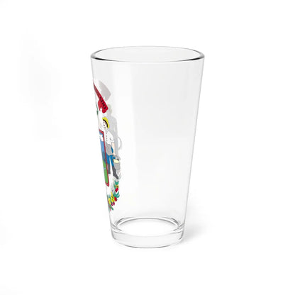 Escudo Cantón Vázquez de Coronado Costa Rica (Costa Rica) (Coat of Arms) Pint Glass 16oz - Go Mug Yourself