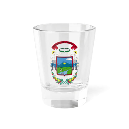 Escudo Cantón Vázquez de Coronado Costa Rica (Costa Rica) (Coat of Arms) Shot Glass 1.5oz 1.5oz - Go Mug Yourself