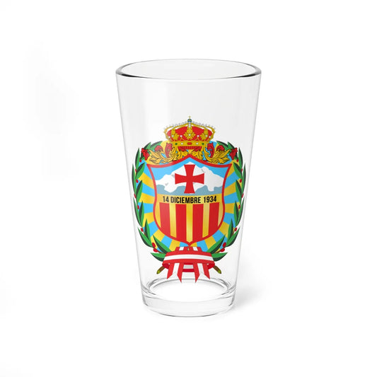 Escudo Carhuaz (Peru) (Coat of Arms) Pint Glass 16oz 16oz - Go Mug Yourself