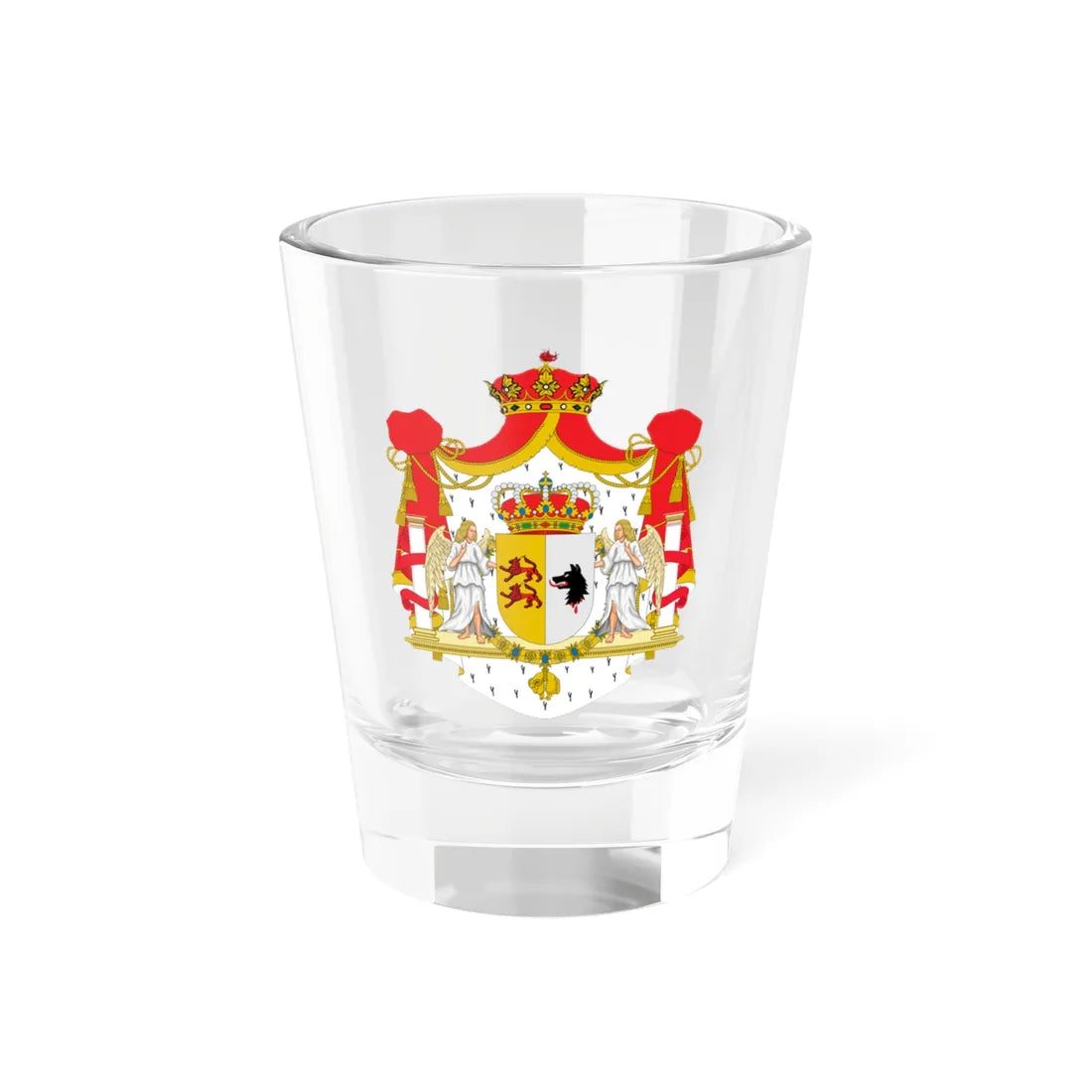 Escudo Casa de Osorio de Moscoso como grandes de España (Portugal) (Coat of Arms) Shot Glass 1.5oz 1.5oz - Go Mug Yourself
