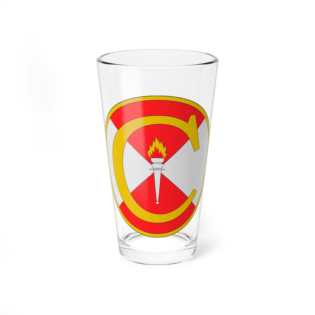 Escudo Centro de Educacion Militar-Colombia (Colombia) (Coat of Arms) Pint Glass 16oz 16oz - Go Mug Yourself