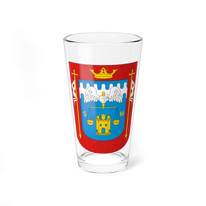 Escudo ciudad de Piura (Peru) (Coat of Arms) Pint Glass 16oz 16oz - Go Mug Yourself