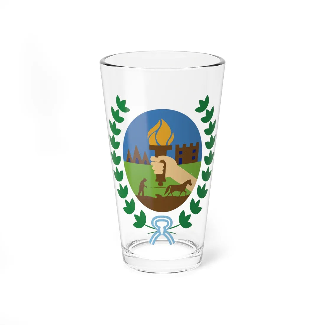 Escudo ciudad de Reconquista Santa Fe (Argentina) (Coat of Arms) Pint Glass 16oz 16oz - Go Mug Yourself