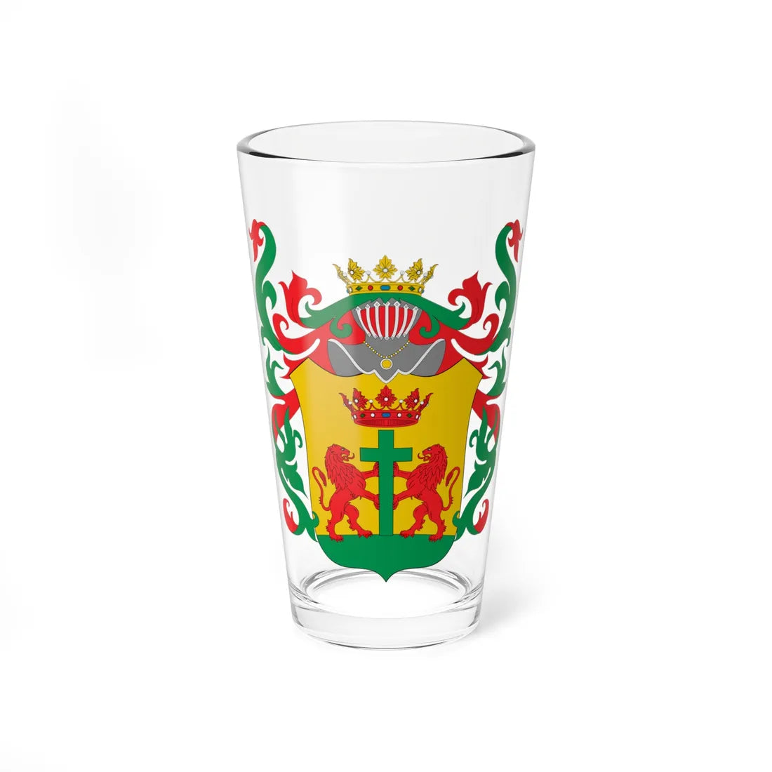 Escudo colonial de Cartagena de Indias (Colombia) (Coat of Arms) Pint Glass 16oz 16oz - Go Mug Yourself