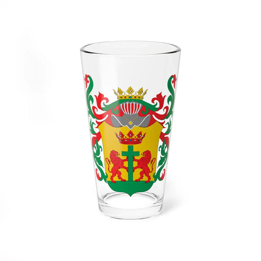 Escudo colonial de Cartagena de Indias (Colombia) (Coat of Arms) Pint Glass 16oz 16oz - Go Mug Yourself