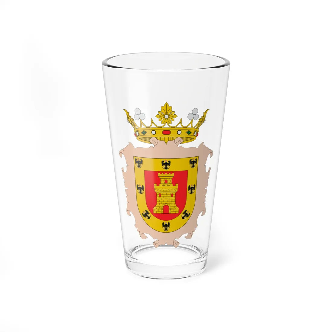 Escudo Colonial de Cuzco (Peru) (Coat of Arms) Pint Glass 16oz 16oz - Go Mug Yourself