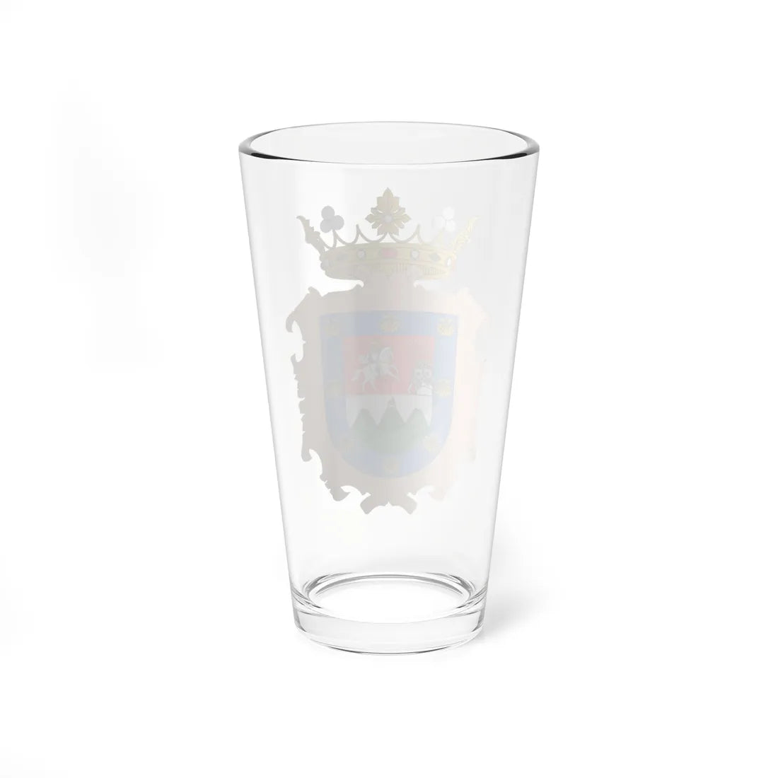 Escudo colonial de la ciudad de Guatemala (Costa Rica) (Coat of Arms) Pint Glass 16oz - Go Mug Yourself