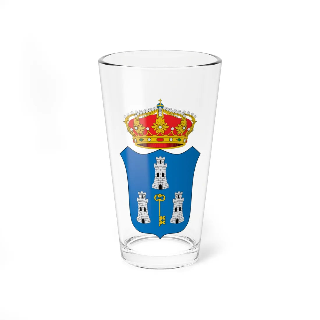 Escudo Colonial de La Habana (Costa Rica) (Coat of Arms) Pint Glass 16oz 16oz - Go Mug Yourself