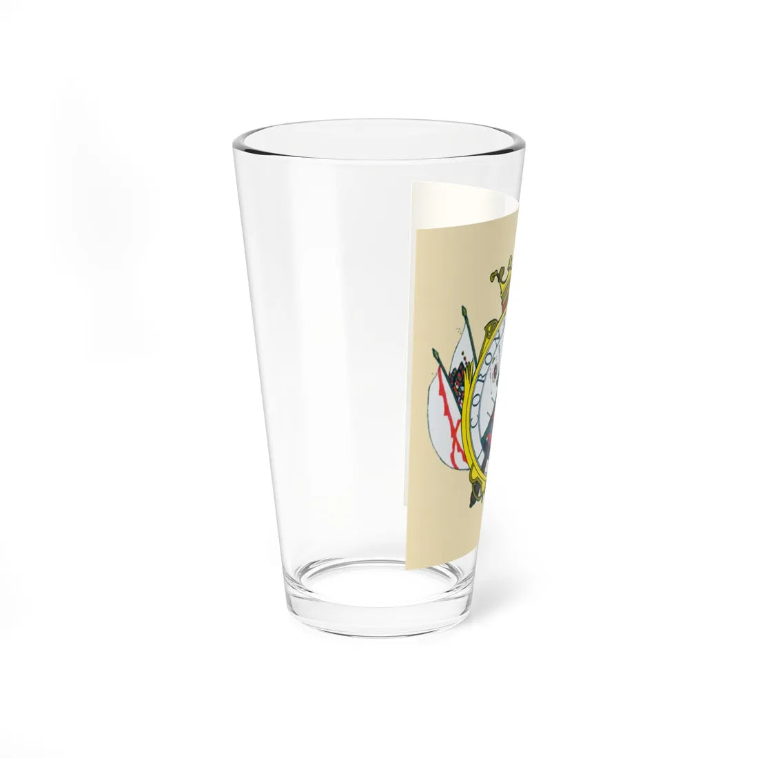 Escudo colonial de Montevideo (Equatorial Guinea) (Coat of Arms) Pint Glass 16oz - Go Mug Yourself