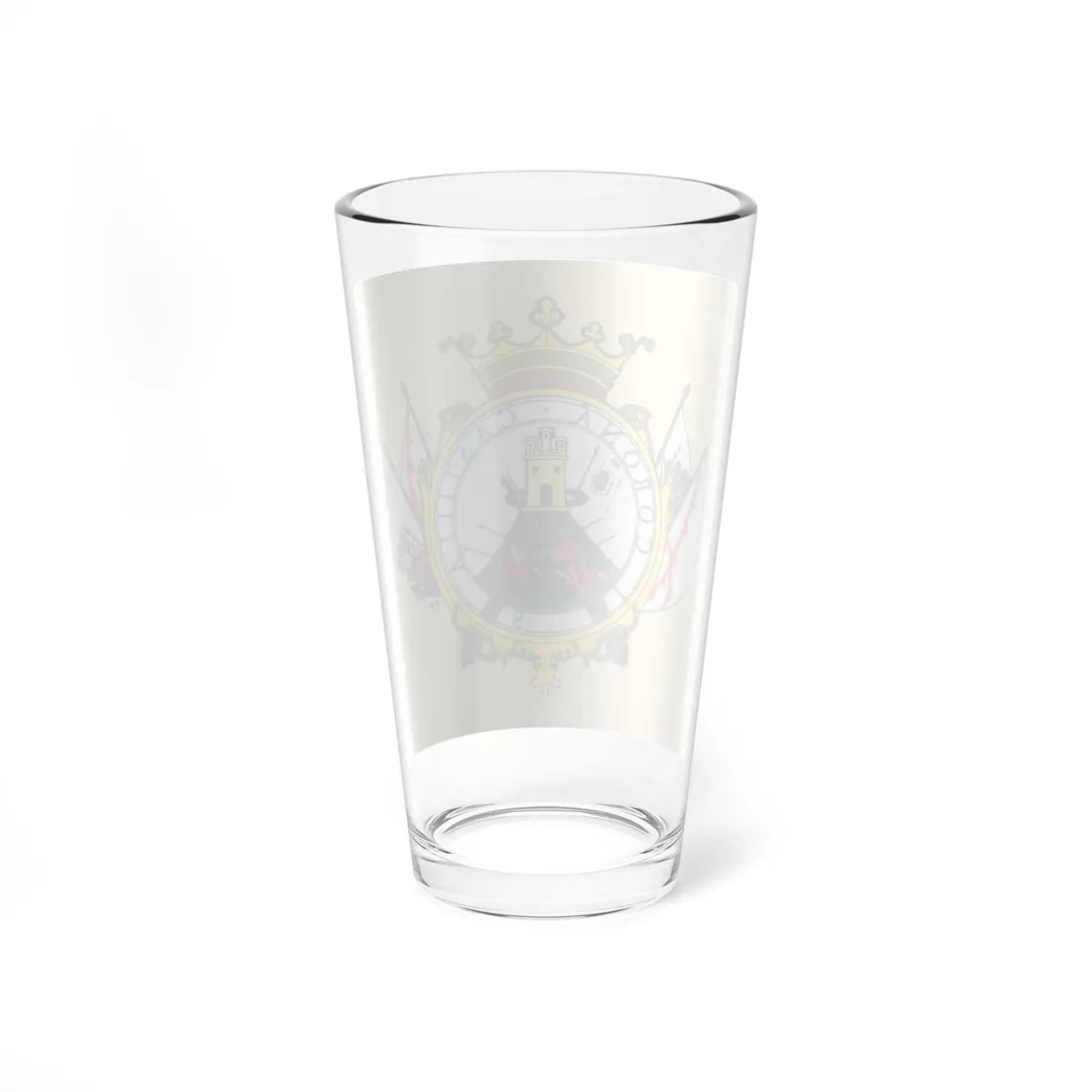 Escudo colonial de Montevideo (Equatorial Guinea) (Coat of Arms) Pint Glass 16oz - Go Mug Yourself