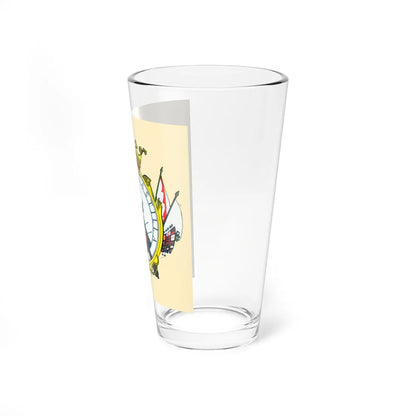 Escudo colonial de Montevideo (Equatorial Guinea) (Coat of Arms) Pint Glass 16oz - Go Mug Yourself