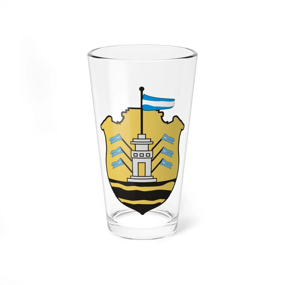 Escudo cordoba argentina (Argentina) (Coat of Arms) Pint Glass 16oz 16oz - Go Mug Yourself