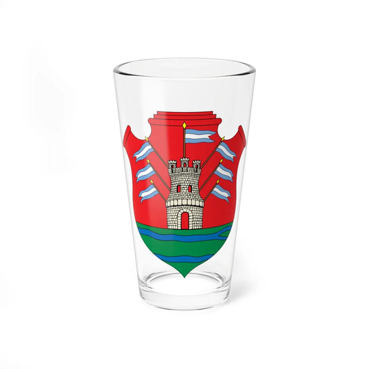 Escudo Córdoba-Argentina-color (Argentina) (Coat of Arms) Pint Glass 16oz 16oz - Go Mug Yourself