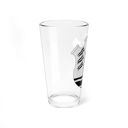 Escudo Córdoba-Argentina-negro (Argentina) (Coat of Arms) Pint Glass 16oz - Go Mug Yourself