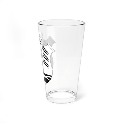 Escudo Córdoba-Argentina-negro (Argentina) (Coat of Arms) Pint Glass 16oz - Go Mug Yourself