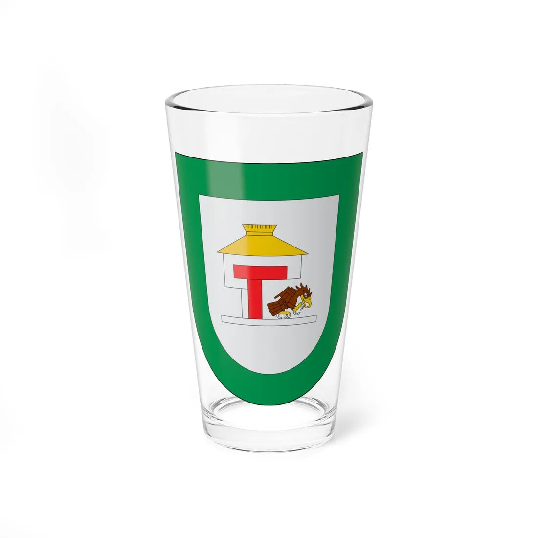 Escudo Cuautinchán (Mexico) (Coat of Arms) Pint Glass 16oz 16oz - Go Mug Yourself