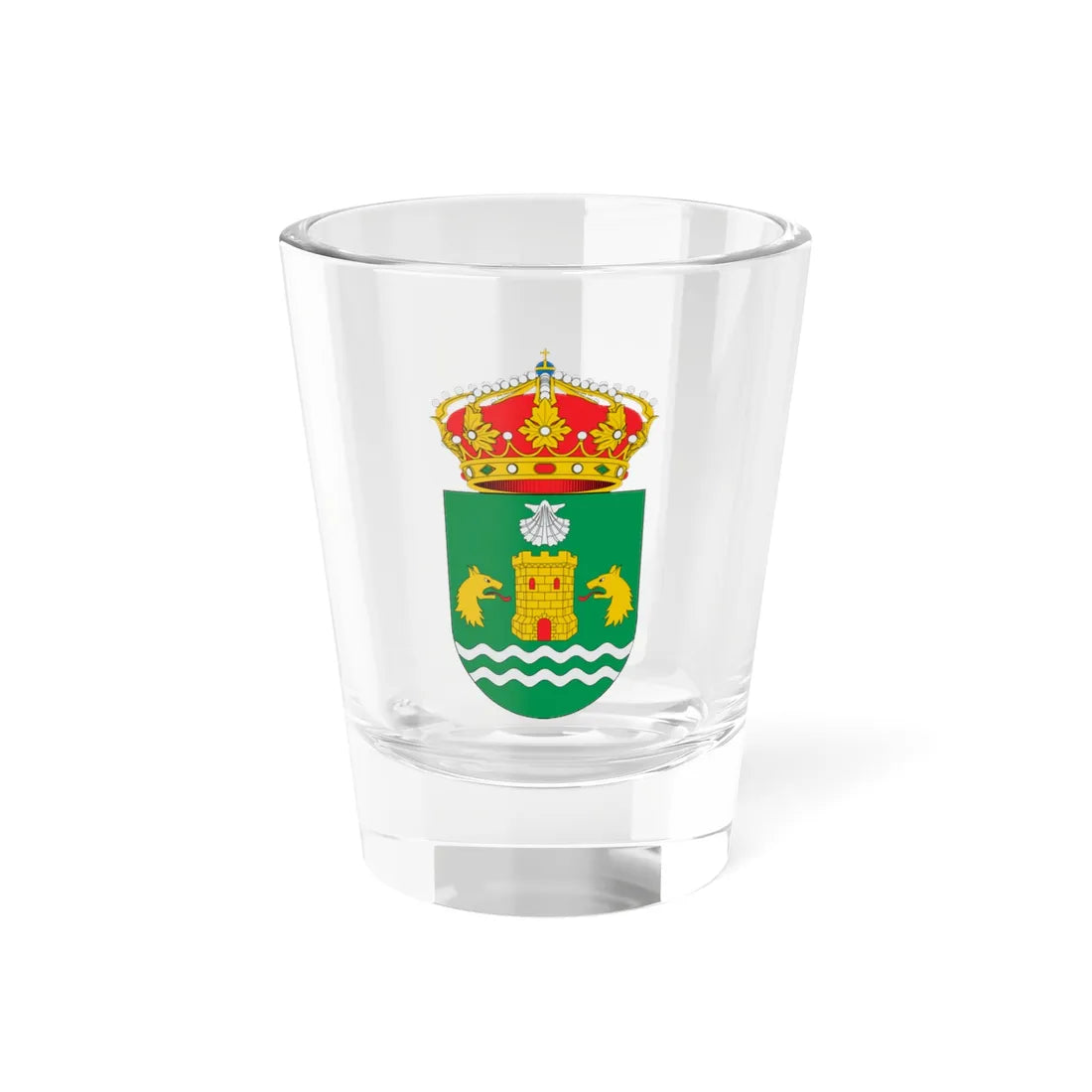 Escudo de A Fonsagrada (Spain) (Coat of Arms) Shot Glass 1.5oz 1.5oz - Go Mug Yourself
