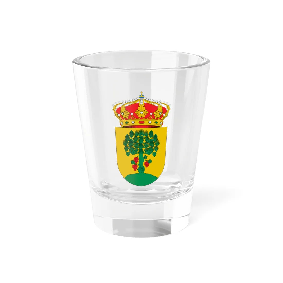 Escudo de A Pobra do Brollón (Spain) (Coat of Arms) Shot Glass 1.5oz - Go Mug Yourself
