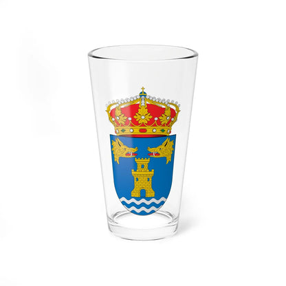 Escudo de A Porqueira (Spain) (Coat of Arms) Pint Glass 16oz 16oz - Go Mug Yourself
