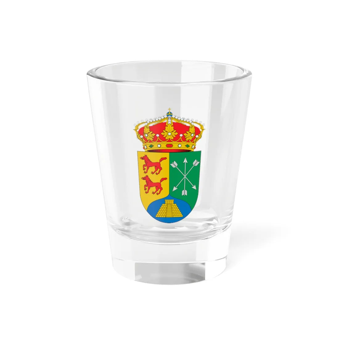 Escudo de Abarca de Campos (Spain) (Coat of Arms) Shot Glass 1.5oz 1.5oz - Go Mug Yourself