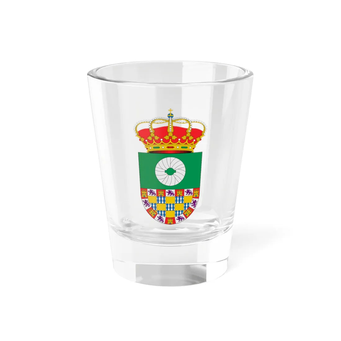 Escudo de Abengibre Albacete (Spain) (Coat of Arms) Shot Glass 1.5oz 1.5oz - Go Mug Yourself