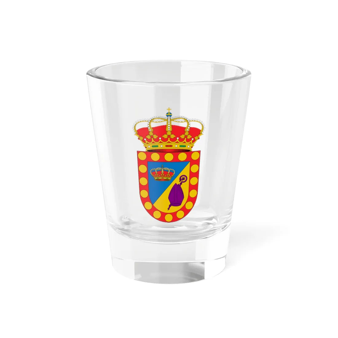 Escudo de Abia de la Obispalía Cuenca (Spain) (Coat of Arms) Shot Glass 1.5oz 1.5oz - Go Mug Yourself