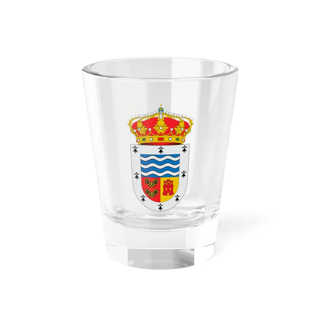 Escudo de Abia de las Torres (Spain) (Coat of Arms) Shot Glass 1.5oz 1.5oz - Go Mug Yourself