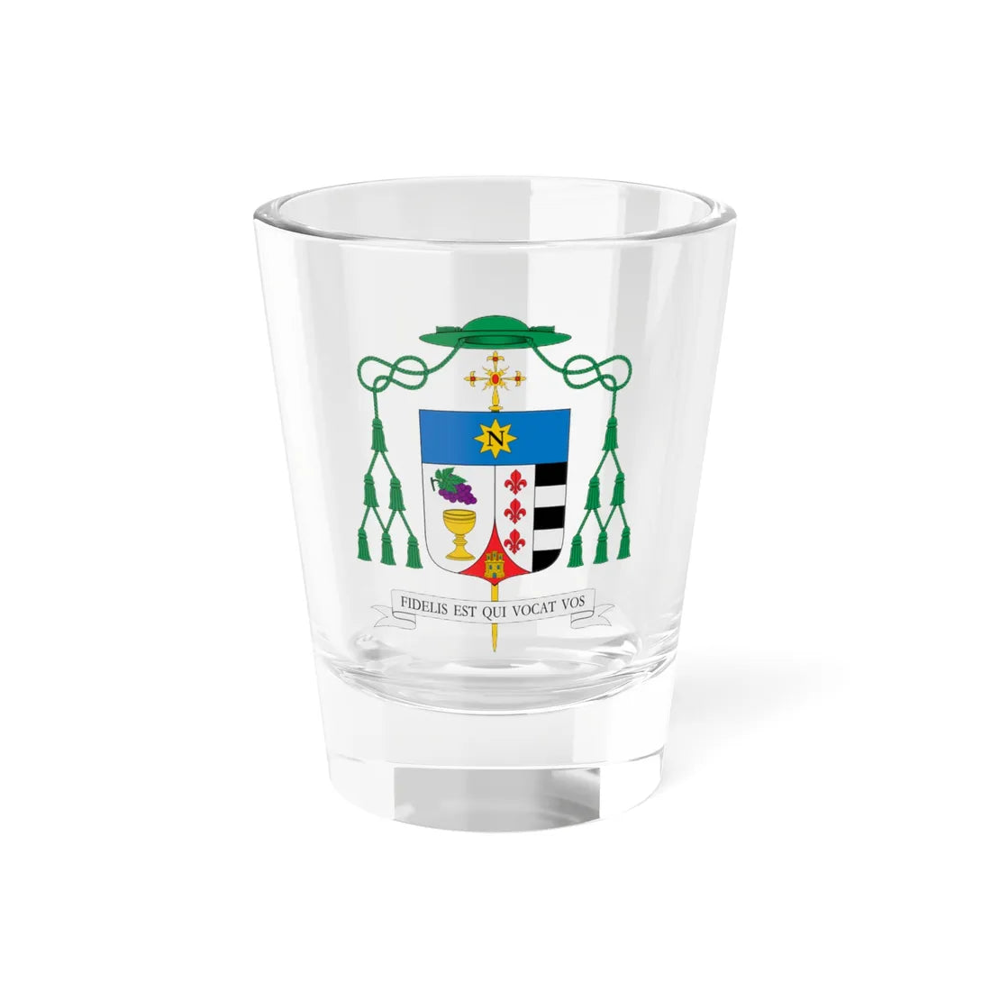 Escudo de Abilio Martínez Varea (Spain) (Coat of Arms) Shot Glass 1.5oz 1.5oz - Go Mug Yourself