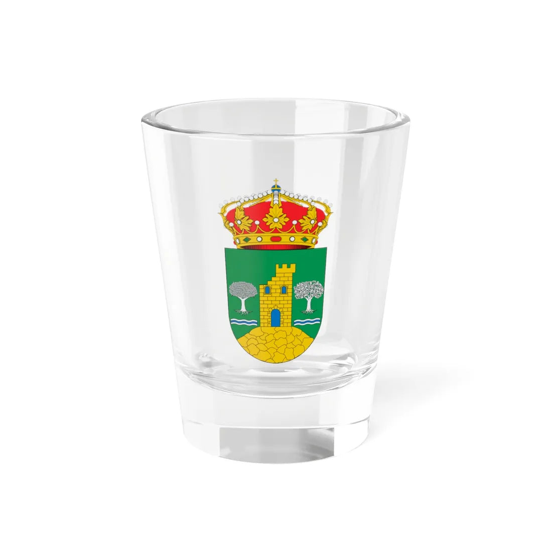 Escudo de Abrucena (Spain) (Coat of Arms) Shot Glass 1.5oz 1.5oz - Go Mug Yourself