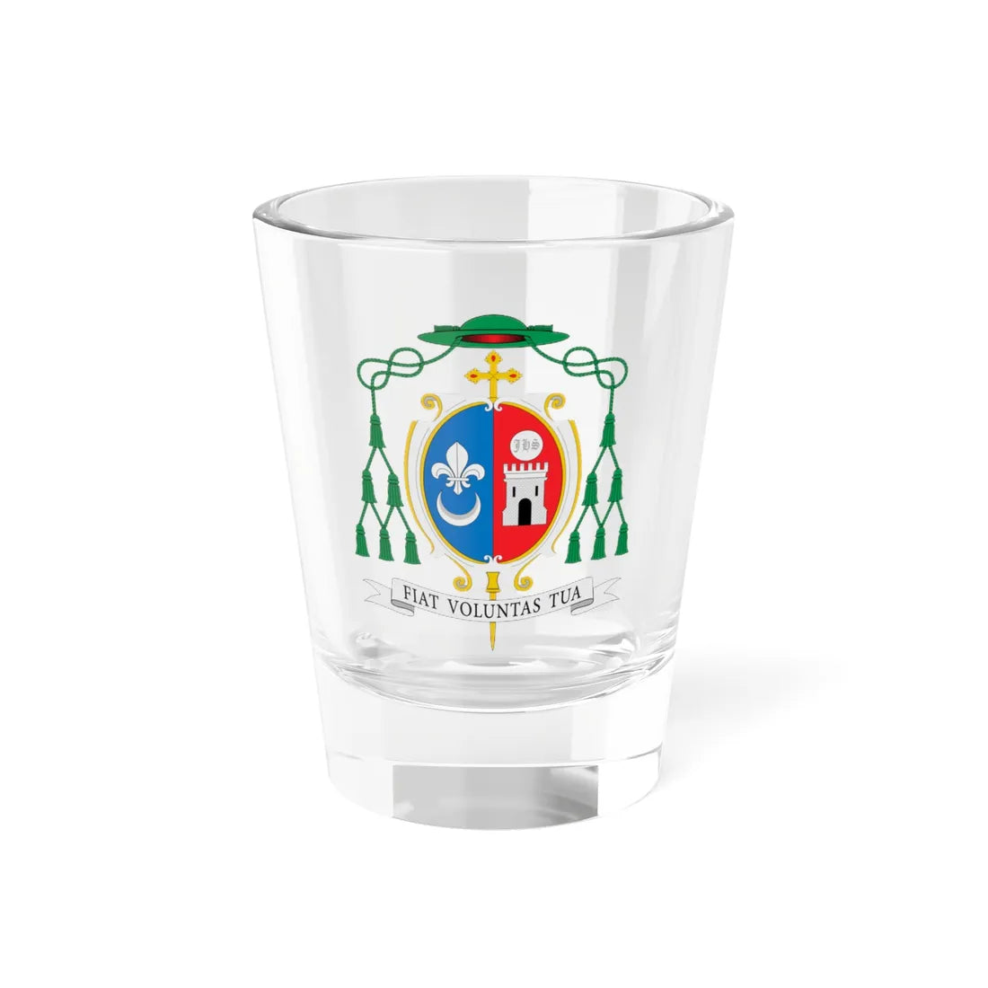 Escudo de Adair José Guimarães (Spain) (Coat of Arms) Shot Glass 1.5oz 1.5oz - Go Mug Yourself