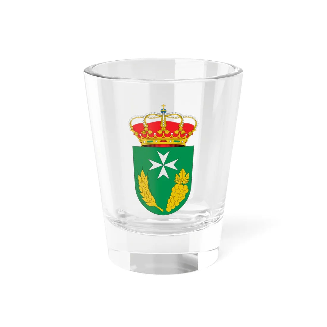 Escudo de Adalia Valladolid (Spain) (Coat of Arms) Shot Glass 1.5oz 1.5oz - Go Mug Yourself