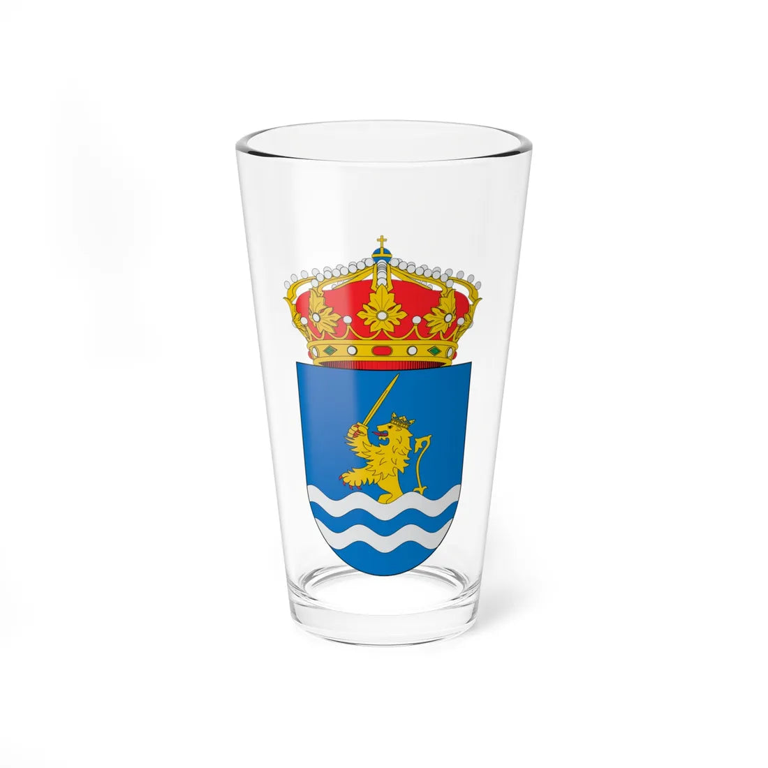 Escudo de Agón (Spain) (Coat of Arms) Pint Glass 16oz 16oz - Go Mug Yourself