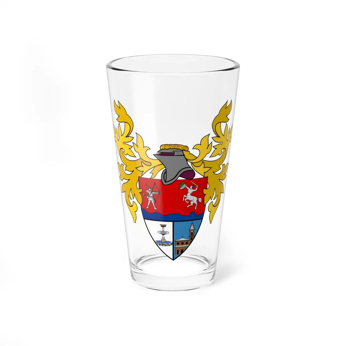 Escudo de Agrado - Huila (Colombia) (Coat of Arms) Pint Glass 16oz 16oz - Go Mug Yourself