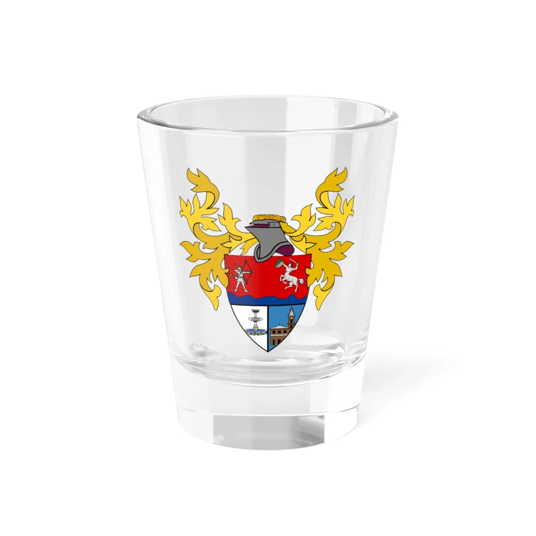 Escudo de Agrado - Huila (Colombia) (Coat of Arms) Shot Glass 1.5oz 1.5oz - Go Mug Yourself