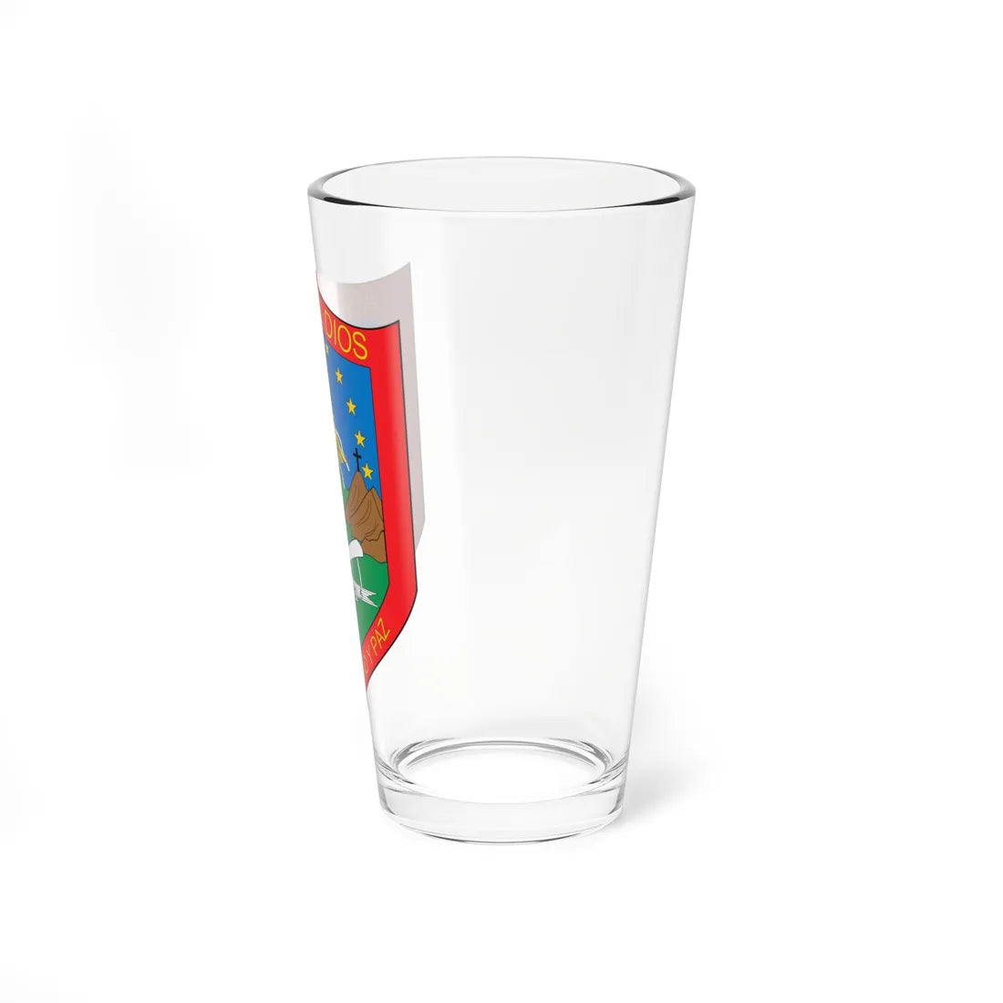 Escudo de Agua de Dios (Colombia) (Coat of Arms) Pint Glass 16oz - Go Mug Yourself