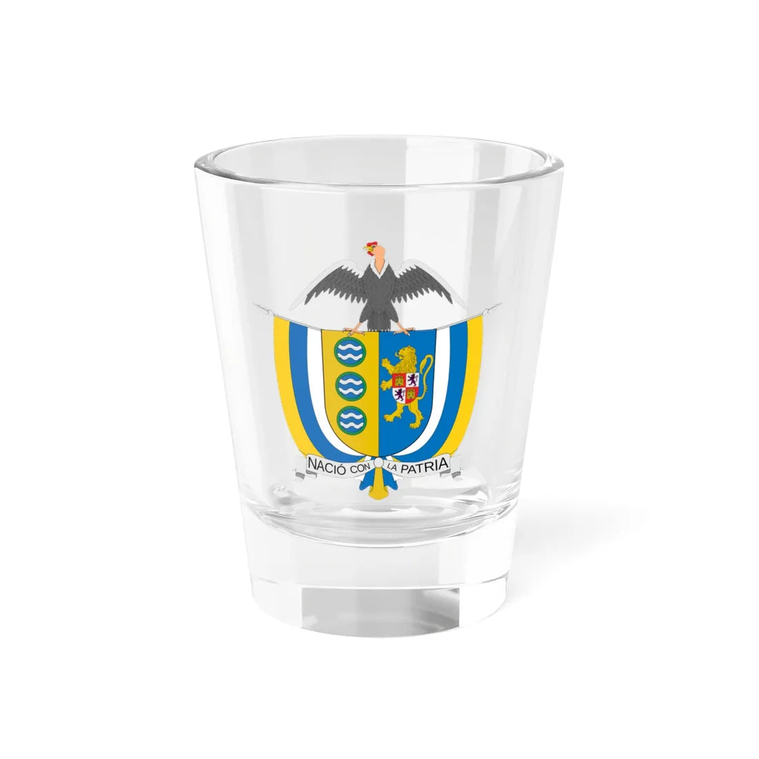 Escudo de Aguadas (Colombia) (Coat of Arms) Shot Glass 1.5oz 1.5oz - Go Mug Yourself