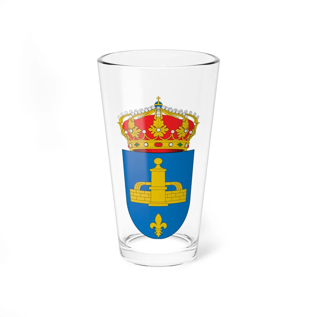 Escudo de Aguaviva (Spain) (Coat of Arms) Pint Glass 16oz 16oz - Go Mug Yourself