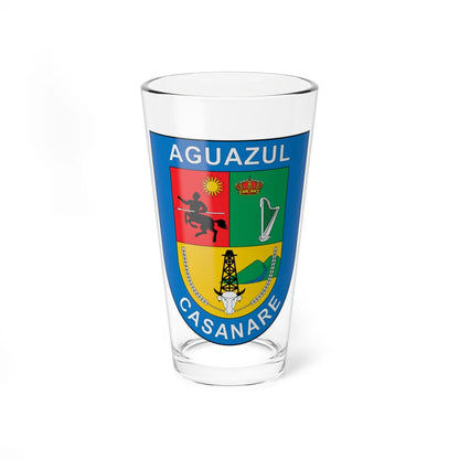 Escudo de Aguazul (Colombia) (Coat of Arms) Pint Glass 16oz 16oz - Go Mug Yourself