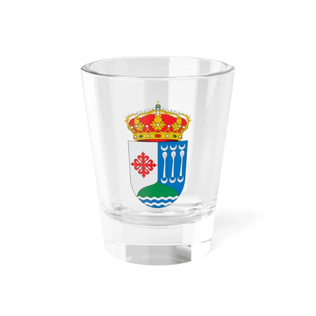 Escudo de Agudo (Spain) (Coat of Arms) Shot Glass 1.5oz 1.5oz - Go Mug Yourself