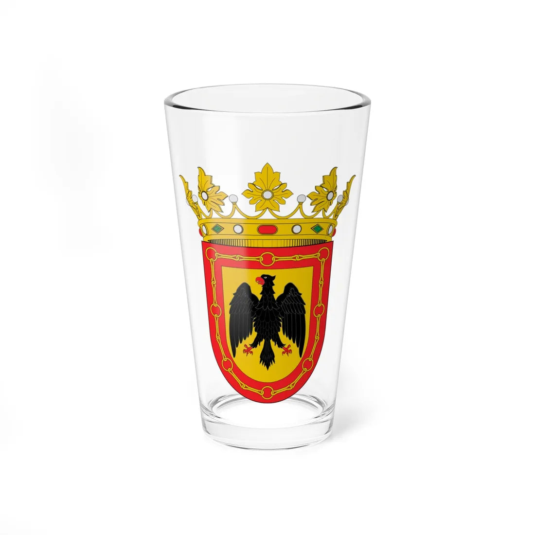 Escudo de Aguilar de Codes (Spain) (Coat of Arms) Pint Glass 16oz 16oz - Go Mug Yourself