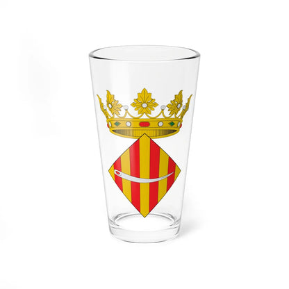 Escudo de Agullent (Spain) (Coat of Arms) Pint Glass 16oz 16oz - Go Mug Yourself