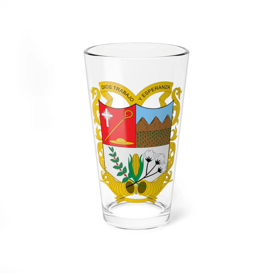 Escudo de Agustín Codazzi Cesar (Colombia) (Coat of Arms) Pint Glass 16oz 16oz - Go Mug Yourself