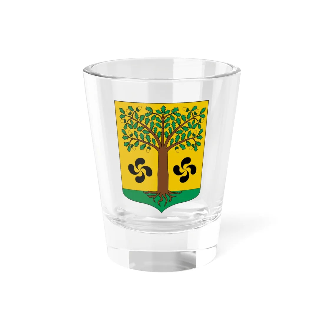 Escudo de Ajangiz (Spain) (Coat of Arms) Shot Glass 1.5oz 1.5oz - Go Mug Yourself