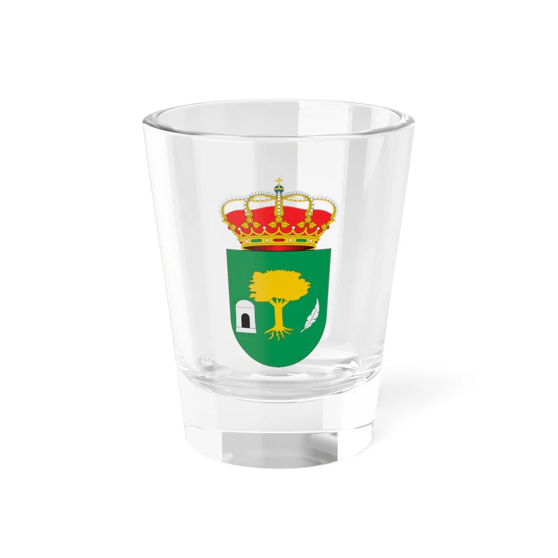 Escudo de Alajar (Spain) (Coat of Arms) Shot Glass 1.5oz 1.5oz - Go Mug Yourself